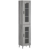 Maison Chic Visoka omara - Komoda - Predalnik siva sonoma 34,5x34x180 cm inženirski les, (21719700) | Shoptok.si