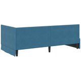  Kutni okvir kreveta s uzglavljem Plava 100 cm x 200 cm Baršun | shoptok.hr