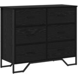  Komoda s ladicama 2 pcs Crni hrast 91 x 35,5 x 74,5 cm | shoptok.hr