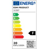  Stropna Svetilka EDM 31597 Aluminij Plastika 20 W 22,5 x 22,5 x 4 cm (6400 K) | Shoptok.si