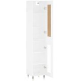  Visoka komoda bijeli 34 5x34x180 cm od konstruiranog drva | shoptok.hr