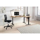 MID.YOU PISALNA MIZA kovina, leseni material črna, barve hrasta | Shoptok.si