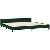 Okvir za krevet bez madraca tamnozeleni 200x200 cm baršunasti | shoptok.hr