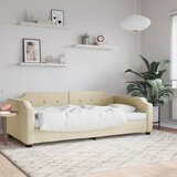  The Living Store Raztegljiva postelja krem 80x200 cm blago - Raztegljiv Kavč, (21450133) Cene