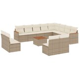 Maison Chic Seti vrtnega pohištva - Vrtna garnitura - Vrtni pohištvo set 13-delna z blazinami bež poli ratan, (21810369) | Shoptok.si