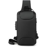 IZMAEL Torba za rame s USB punjenjem protiv krađe TO-25613 - Crna Cijene