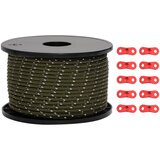  Uže za šator s reflektirajućim prugama i ključevima 50 m 5 mm | shoptok.hr