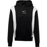 Nike Sportswear Sweater majica 'AIR' crna / bijela