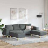 vidaXL Set sofe 3 pcs Tamno siva tkanina Cijene