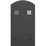 Ogledalo s LED svjetlima 90 x 45 cm stakleno u obliku luka | shoptok.hr