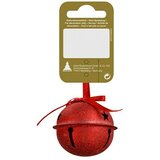  ukrasi za božićno drvce zvončić (crvene boje, metal) | shoptok.hr