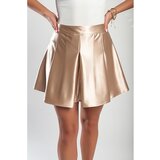 Fenzy Elegantno Mini Krilo Iz Imitacije Satena, Bež Cene
