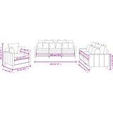  3-dijelni set sofa s jastucima crvena boja vina baršunasti | shoptok.hr