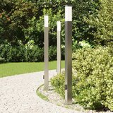  Stupić s utičnicom 3 kom 110 cm nehrđajući čelik IP44 | shoptok.hr