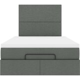  Okvir za krevet s madraca tamnosivi 120x190 cm od tkanine | shoptok.hr