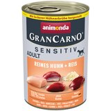 animonda GranCarno Adult Sensitive 6 x 400 g - Čista piletina i riža | shoptok.hr