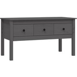 The Living Store Klubska mizica siva 102x49x55 trdna borovina - Klubska Mizica, (21503392) | Shoptok.si