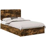  Okvir za krevet s ladicama Dimljeni hrast 135 x 190 cm | shoptok.hr