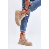 Boto Women's High Suede Sneakers Beige Eleamia | shoptok.hr