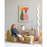 Wigiwama Zelen otroški tabure iz tkanine bouclé – | Shoptok.si