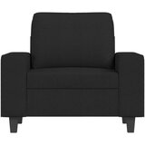 vidaXL Fotelj s stolčkom za noge črn 60 cm blago | Shoptok.si