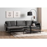 Atelier Del Sofa ugaona garnitura Reya Anthracite Cene