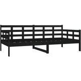  Dnevna postelja črna trdna borovina 90x190 cm, (20727145) | Shoptok.si