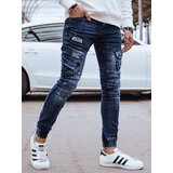 DStreet Spodnie męskie jeansowe bojówki niebieskie | Shoptok.si