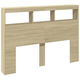 Ormarić za uzglavlje s LED svjetlima boja hrasta 140x17x102 cm | Eponuda.ba