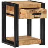 vidaXL Nočna omarica 40x35x50 cm Masivni neobdelan les Mango | Shoptok.si