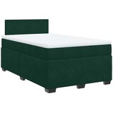  box spring s madracem tamnozeleni 120x190 cm baršunasti | shoptok.hr