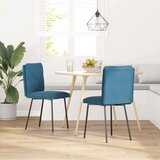  Jedilni stoli 2 kosa moder žamet | Shoptok.si