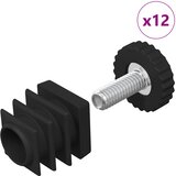  Furnirni nivelatori Podesiva 12 pcs Crna M6 PP | shoptok.hr