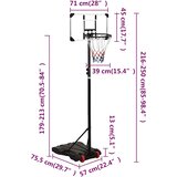 Košarkaški stalak prozirni 216 - 250 cm polikarbonantni | shoptok.hr