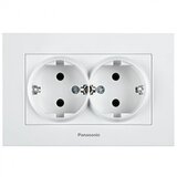 Panasonic Priključnica bela suho dupla II vijčana 16A 250V WKTC0205-2WH EU4 Karre Plus Cene