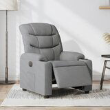 Maison Chic Električni naslanjač - Relax naslanjač svetlo sivo blago, (22062573) | Shoptok.si