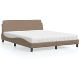  Krevet s madracem Dover cappuccino 160x200 cm od umjetne kože | shoptok.hr
