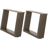  Noge za klub stolić U-oblik 2 kom Prirodni čelik 40 x (30-31) cm Čelik | shoptok.hr