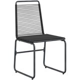  Vrtne stolice 2 pcs Crna 48 x 55 x 89 5 cm Ratan | shoptok.hr