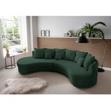 Livetastic Wohnlandschaft, rebrasti žamet temno zelena | Shoptok.si