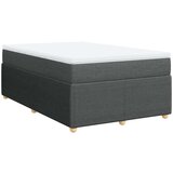 vidaXL Box spring postelja z vzmetnico temno siva 120x190 cm blago | Shoptok.si