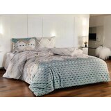  komplet posteljina sa štepanom navlakom D23, 200x220cm, plavo-bež | ePonuda.com