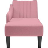vidaXL Počivalnik z desnim naslonom za roke roza | Shoptok.si
