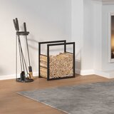  Stalak za drva crni 55x30x61 cm čelik | shoptok.hr