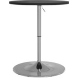  The Living Store Barska miza črna 60x60x90 cm inženirski les in kromirano jeklo - Barska Miza, (21498375) | Shoptok.si