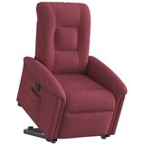  Električni naslonjač na podizanje od tkanine boja vina | shoptok.hr