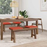  Jastučić za klupu 4 kom. Kord Crvena narančasta Dubina 35 cm | shoptok.hr
