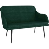  Klupa tamnozelena 110 x 76 x 80 cm baršunasta | shoptok.hr