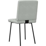  Jedilni stoli 2 kosa svetlo siv žamet | Shoptok.si
