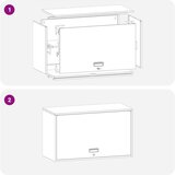  Ormar za zid u garaži Maslinovo zelena 90 x 40 x 53 cm | shoptok.hr